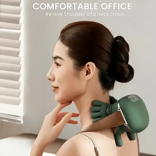 Portable, Bionic Heated Neck and Back Massager