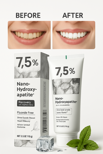 7.5% Nano Hydroxyapatite Fluoride Toothpaste for Teeth Whitening