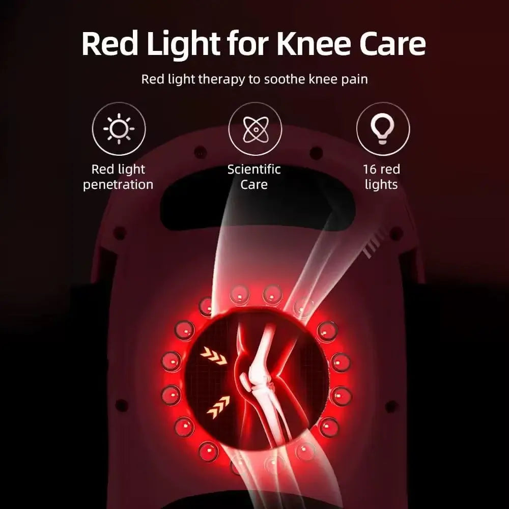 Cordless Knee Massager with Airbag Compression, Heat & Vibration Therapy