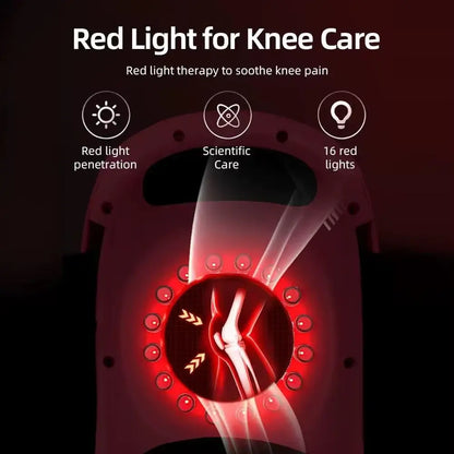Cordless Knee Massager with Airbag Compression, Heat & Vibration Therapy