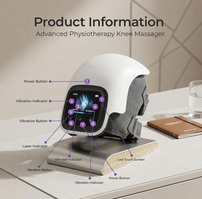 Cordless Knee Massager with Airbag Compression, Heat & Vibration Therapy