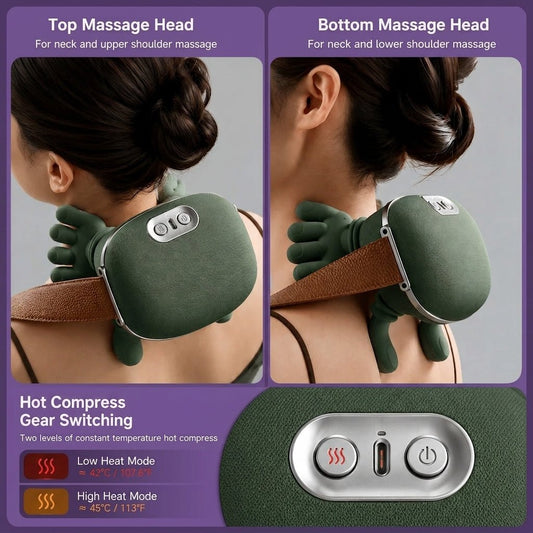 Portable, Bionic Heated Neck and Back Massager Bezmo