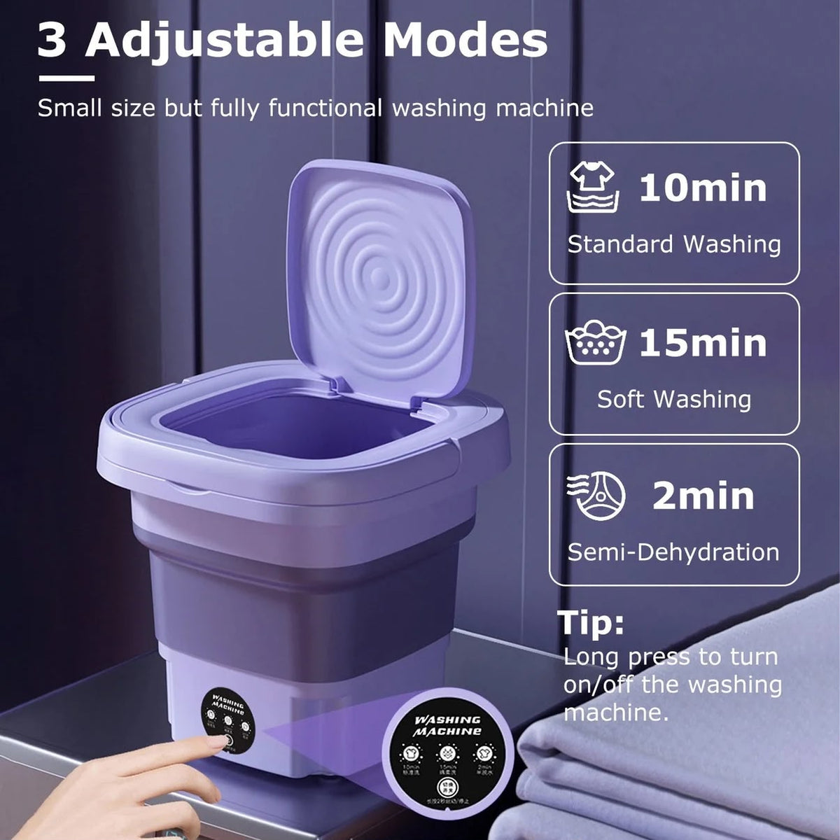 Foldable Mini Washing Machine bezmo