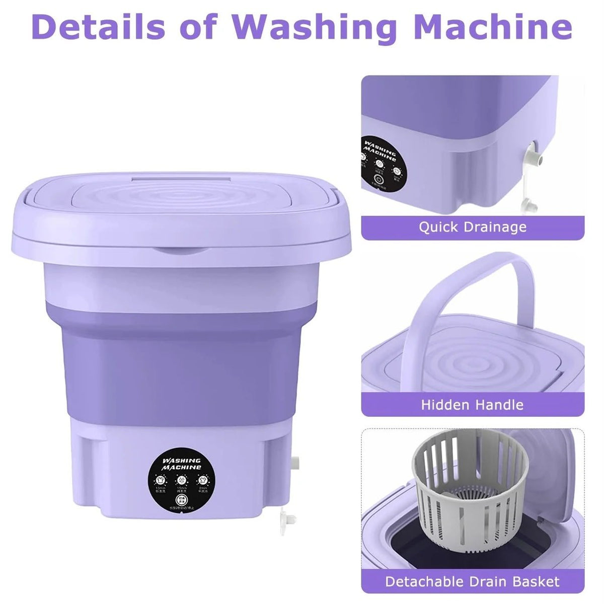 Foldable Mini Washing Machine bezmo