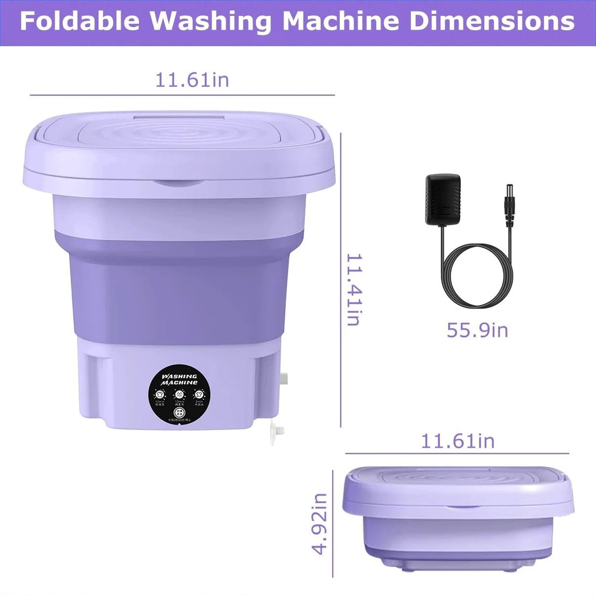 Foldable Mini Washing Machine bezmo